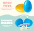 JOYIN 12 Pack Prefilled Easter Eggs with Jewelry Toys Inside, Beads Bracelets and Rings for Kids Egg Hunt, Girls Party