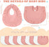 10 Pcs Baby Muslin Bibs Drool Bandana Soft Adjustable Baby Cotton Bibs for Newborn Baby Girl Boy Toddlers Infants Teething