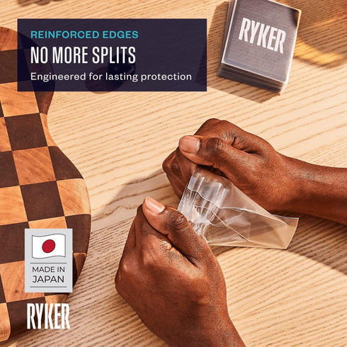 (3 Pack, 62x94 mm, 300 Ryker Standard European Board Game Sleeves Card Protectors Clear, Sleeves)