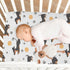 KICPOAY 39 27 Fitted Crib Sheets Dachshund with Dog Paws Stretchy Portable Playard Sheets for Baby Toddler, Breathable