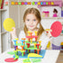 set 73Pcs 3-6 Peg Board Toy DIY Building Stacking Toys for Kids Years Old,STEM Educational Kids Toy for Brain
