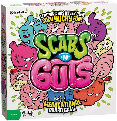 Outset Media Scabs ‘N’ Guts Educational Board Game, Yucky Fun Learning for 2 or More Players Ages 6 and Up