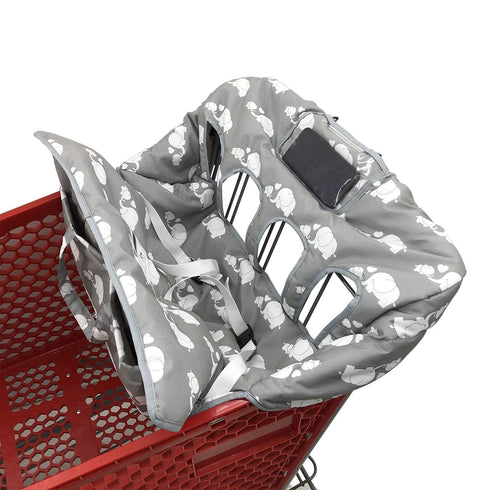 Twin Double Shopping Cart Cover for Baby Siblings with Carrying Case. Foldable