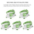 TPN 6 5 Baby Bath Seat for Babies Months & Up, Non-Slip Toddler Bath Seat with PCS Waterproof Emoji Stickers, Portable