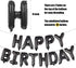 Happy Birthday Balloon Banner - 16 Inch 3D Aluminum Foil Inflatable Hanging Letter Kit for 1st Birthday Kids