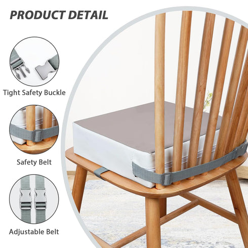 KAGIWEI Booster Seat for Table - PU Waterproof Strong Support Toddler Booster Seat for Dining Table, Portable Booster