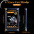 15 35 Pieces Acrylic Card Holder Screw Trading Card Protector PT Clear Protectors for Baseball Football Sports Game