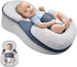 Veayiik Baby Wedge Pillow for Newborn, Adjustable Baby Feeding Support Lounger for Reducing