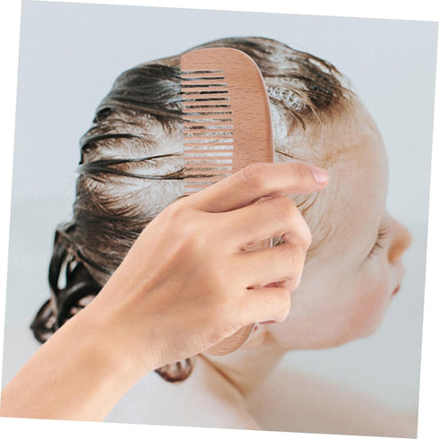 HEALSOPTHY 1Set Set Hair Brush Grooming Kit for Newborns Includes Scalp Scrubber Soft Brush and Comb for Gentle Daily