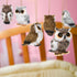 Mini Owl Plush Toy - 6 Pieces, 3.2 Inch Christmas Hanging Ornaments, Woodland Gray White
