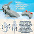 Swimming 6+ Terra by Battat Shark Radio Control Toy Electronic Water Animal for Pool & Bath Remote Controlled Fun