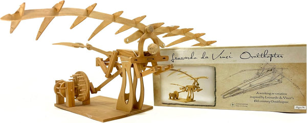 PATHFINDERS Leonardo Da Vinci Ornithopter STEM Toy Science Kit - 3D Puzzle Gift for Kids 9+