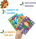Christmas Stickers for Kids | 24 Sheets Make Your Own Santa Snowman Face Sticker Crafts for Xmas Activities