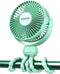 Gaiatop Mini Portable Stroller Fan, Battery Operated Small Clip on, Detachable 3