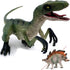 Gemini&Genius Velociraptor Dinosaur Toy for Kids, Raptor Action Figure, Dino Collection, Gifts, Room Decoration