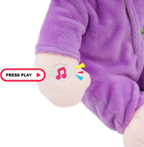 12" June Garden Soothing Music Sweet Dolly Bedtime Owl - Interactive Stuffed Ultra Soft Talking Baby Doll for Birth