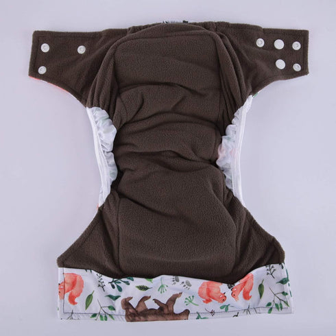Sigzagor 3 Pack) AIll in One Cloth Diapers Nappies for Night AIO Sewn in Insert Reusable Washable (Dinosaur