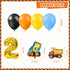Mpanwen Construction Birthday Party Supplies for 2 Year Old Boy, 139 Pcs Dump Truck Decorations for Boys