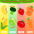 GERBIT Set 8 My First Fruit Vegetable Basket Plush, Baby Felt Play Food with Pcs Fruit Vegetable Plushies for Toddlers