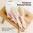 Baby Hair Brush - Soft Goat Bristles, Cradle Cap Brush for Infant, Toddler, Kids (Blush, Oval)