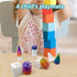 5 Pack 3D 3D Impossible Passthrough Fidget Toy, Printed Impossible Cone, Rainbow Gradient Colors with White Base