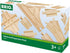 BRIO World 33307 Advanced Expansion Pack - 11 Piece Set of Wooden Train Tracks for Kids | Compatible with All Railway