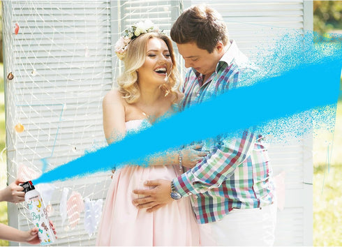 Navuaip 2 100% Large Gender Reveal Fire Extinguisher, Gender Reveal Color Smoke Powder Spray, Pcs Blue Blaster Only