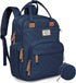 RUVALINO Diaper Bag Backpack-Multifunction Baby Travel Bag with Changing pad, Insulated Bottle
