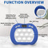6 Intoypad Pop Game Light Up Fidget Toy for Kids, Modes LED Screen Quick Push Games Controller Electric Fidget Popper
