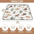 Selerdon 50" 50" Baby Play Mat Western Cowboy Horse Cactus Shoes X Play Gym Crawling Mat Soft Non-Slip Portable Picnic