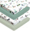 FIGEPO 4 Pack Mallard Duck Baby Pack N Play Sheets Neutral Unisex Breathable