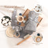 Set Set 6PCS YOUUYS Baby Gift for Newborn - Baby Essential Bath Basket Gift with Baby Blanket Baby Rattle Teether Toy