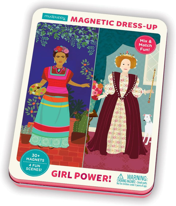 Mudpuppy Girl Power! Small Magnetic Figures for Creative Play