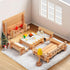 96 4-8 Jovi-mindlyNotchies PCS Wooden Blocks Wooden Toys with Storage Bag, Preschool Learning Toys Wood Blocks Building