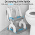 KYYOKE 2 1 Potty Training Toilet, Adjustable Toddler Toilet Seat and Step for Kids, in Toilet Steps for Toddlers,Non