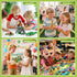 23 Set 2-in-1 2 4 6+ HOGOKIDS Animals Valentines Party Favors for Kids Building - Zoo Scene Board Game with Play Mat