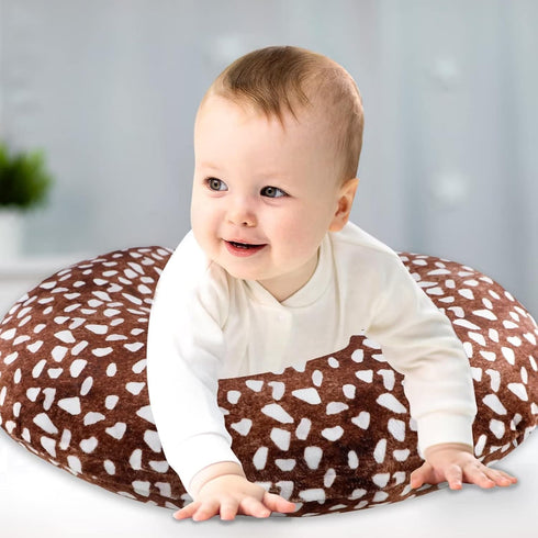 GFU Nursing Pillow Cover for Baby Boys and Girls, Minky Breastfeeding Pillow Case for Newborn, Soft Breastfeeding