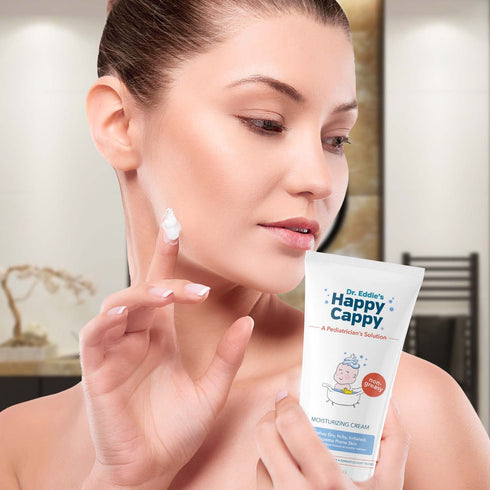 6 Oz (Pack 3) Happy Cappy Moisturizing Cream - Baby Eczema Cream, Eczema Lotion for Kids, Pediatrician-Formulated