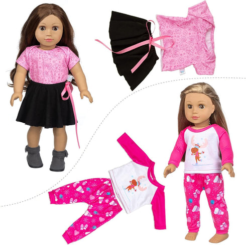 BDDOLL 23 18 Inch 18 Inch 10 Sets Pcs Girl Doll Clothes and Accessories for Doll Dress with Our Generation Dolls
