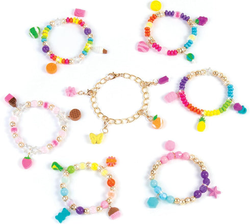 Make It Real Clay Charm DIY Jewelry Kit, Create 30+ No Bake Charms for Girls & Kids Ages 8+