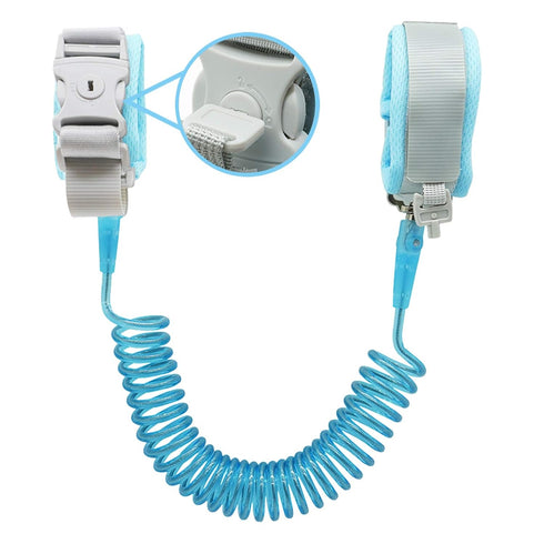 Anti Lost Wrist Link (8.2ft), Socub Breathable Toddler Leash for Child Safety with Key Lock, Blue