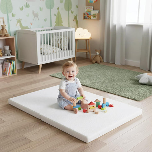 Pack 38"x26", Pack and Play Mattress Waterproof Portable Crib N Play Mattresses with Washable Cover and Travel Bag