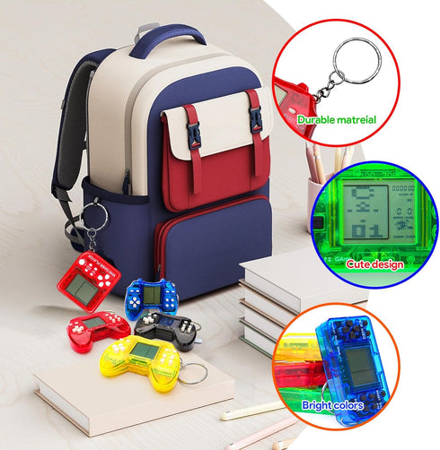 12 PCS Video Game Party Favors, Video Game Keychain for Kids, Idea Gift for Birthday Supplies, Goodies Bags Stuffer
