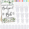Roowest 35 Pcs Baby Shower Bibs Games Design Wooden Baby Shower Party