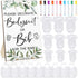 Roowest 35 Pcs Baby Shower Bibs Games Design Wooden Baby Shower Party