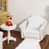 1 12 Dollhouse Couch with Pillow Scale Miniature Sofa Arm Chair Living Room Furniture Wooden Fabric Frame Single