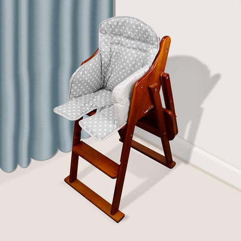 twoworld High Chair Cushion - Gray Star Seat Cover for Baby Dining