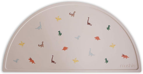 mushie Silicone Placemat for Kids - BPA-Free Non-Slip Design (Dinosaurs)