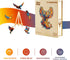 8.5 5.6in 70pcs Wooden Puzzles for Adults - Flameborn Wooden Jigsaw Puzzle, Unique Animal Shaped Wood Puzzles Adult