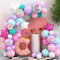 Levfla 100 PCS Donut Balloons Garland, Pastel Decoration Kits for Kids Birthday Party, Photo Props